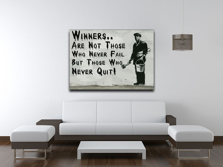 Banksy Winners Are Not Canvas Print or Poster - Canvas Art Rocks