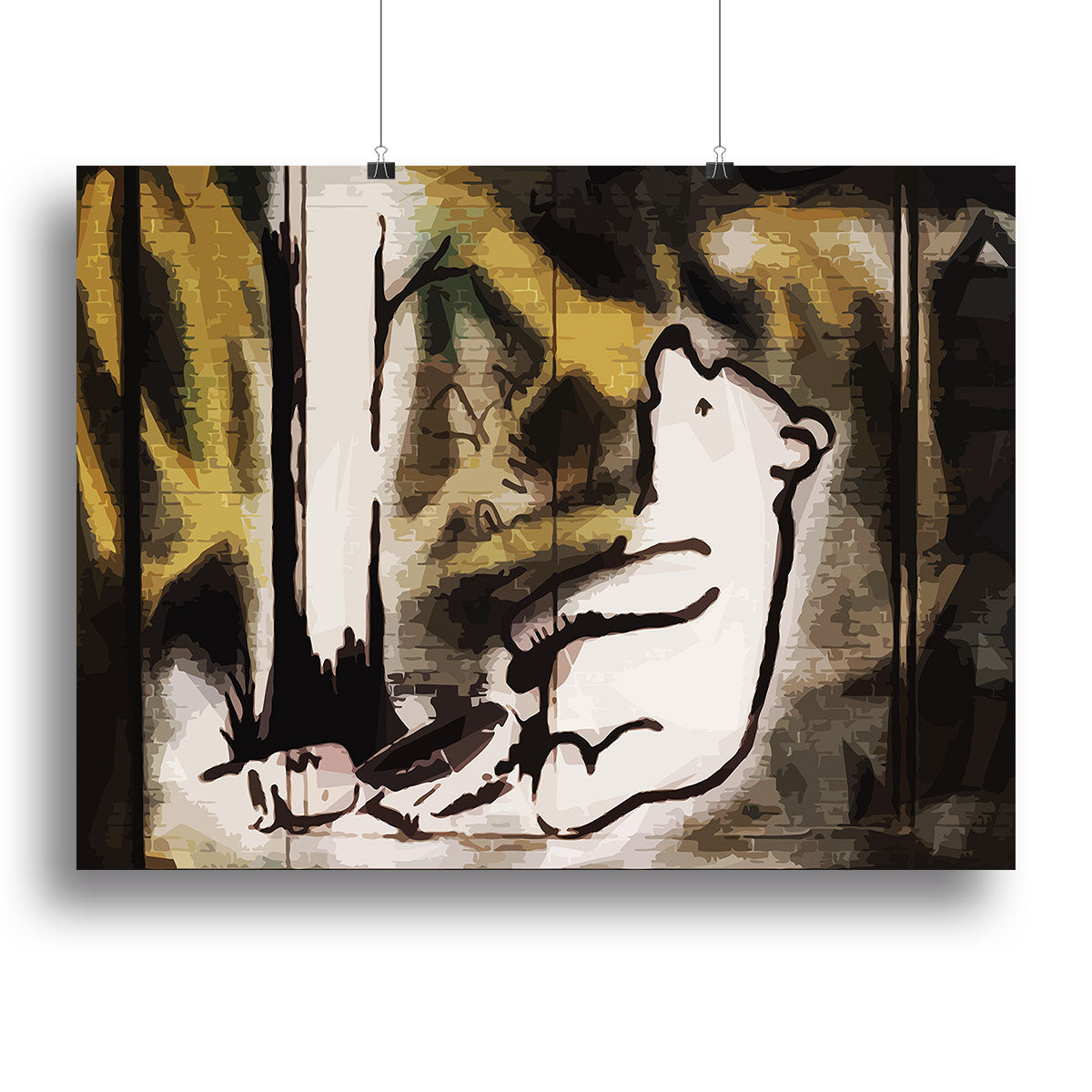 Banksy Winnie the Pooh Bear Trap Canvas Print or Poster - Canvas Art Rocks - 2