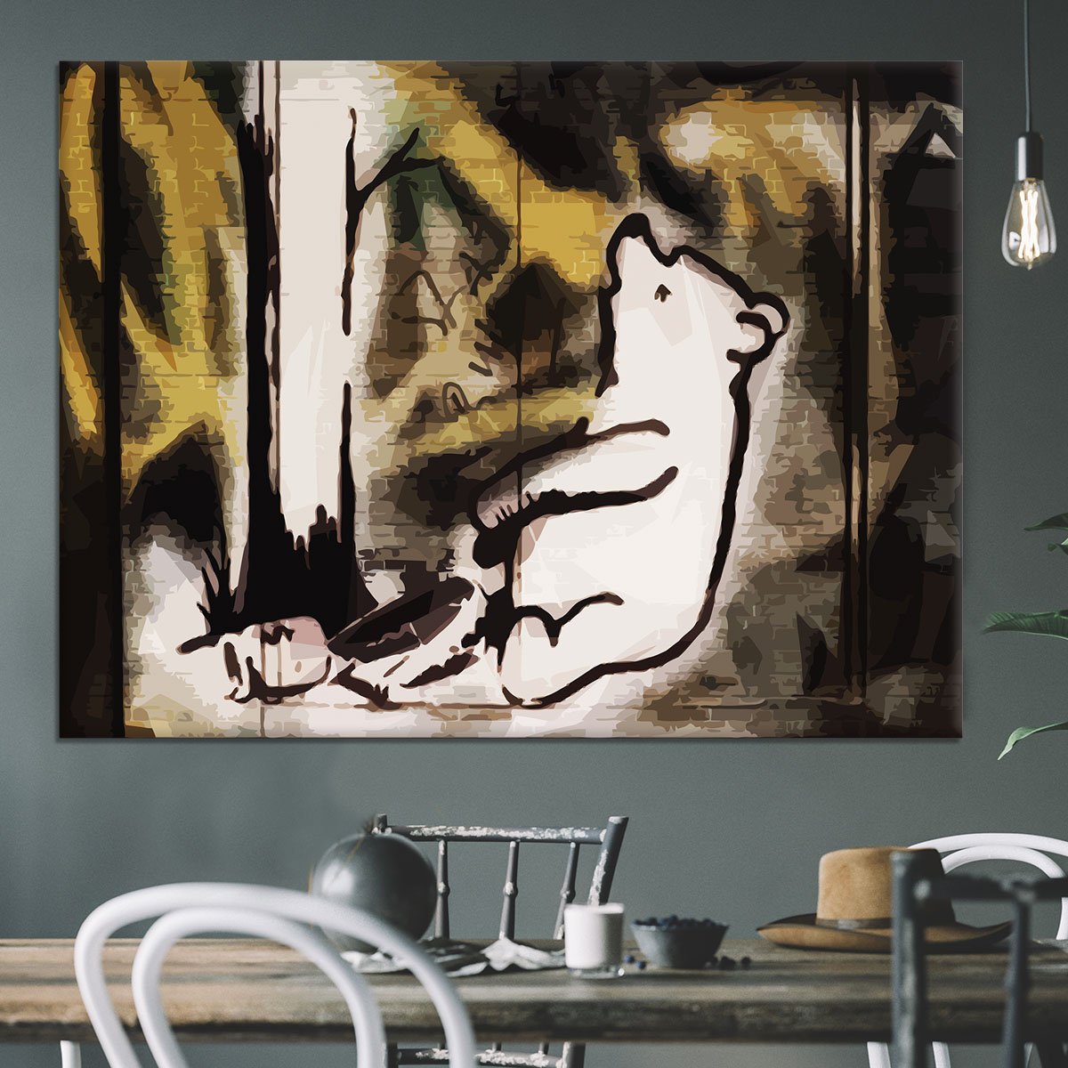 Banksy Winnie the Pooh Bear Trap Canvas Print or Poster