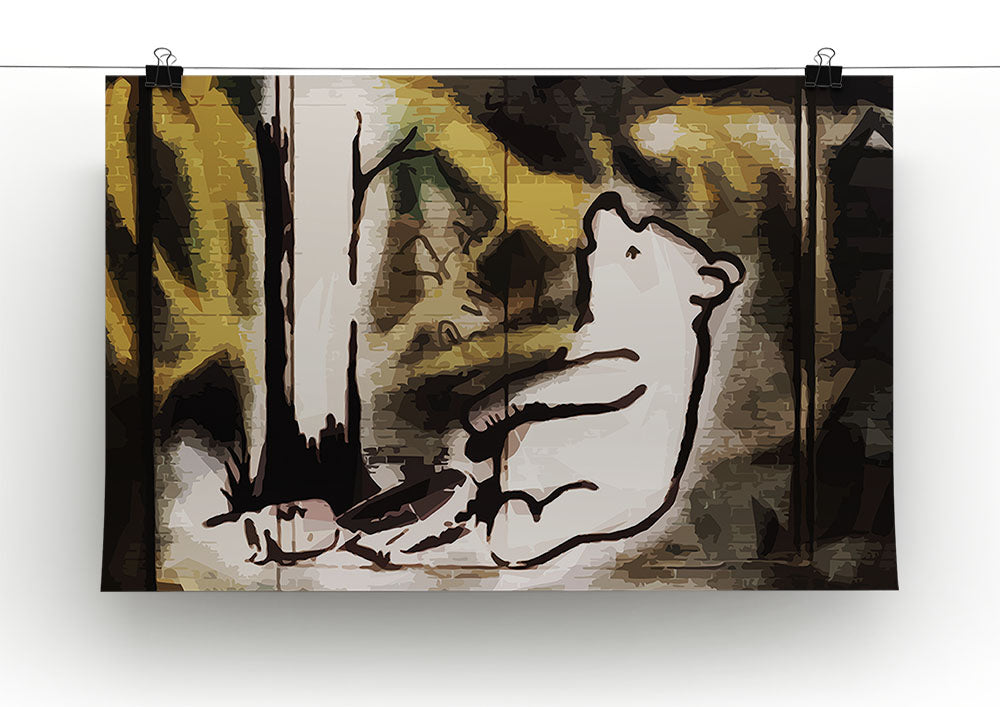 Banksy Winnie the Pooh Bear Trap Canvas Print or Poster - Canvas Art Rocks - 2