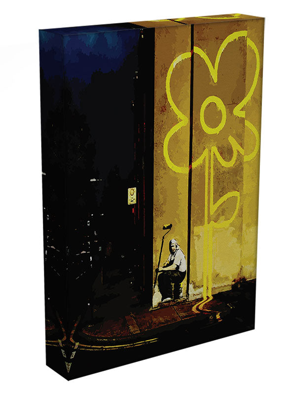 Banksy Yellow Lines Canvas Print or Poster - Canvas Art Rocks - 3