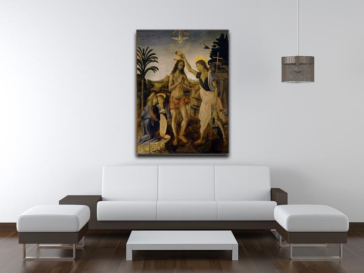 Baptism Of Christ by Da Vinci Canvas Print & Poster - Canvas Art Rocks - 4