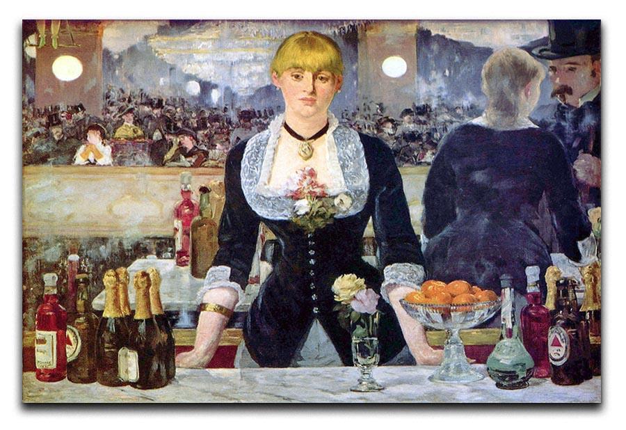 Bar in the Folies-Bergere by Manet Canvas Print or Poster  - Canvas Art Rocks - 1