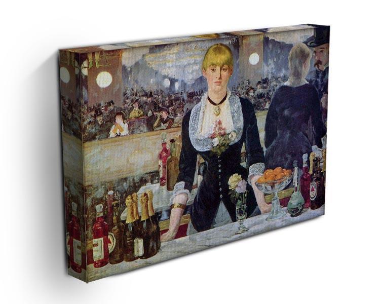 Bar in the Folies-Bergere by Manet Canvas Print or Poster - Canvas Art Rocks - 3