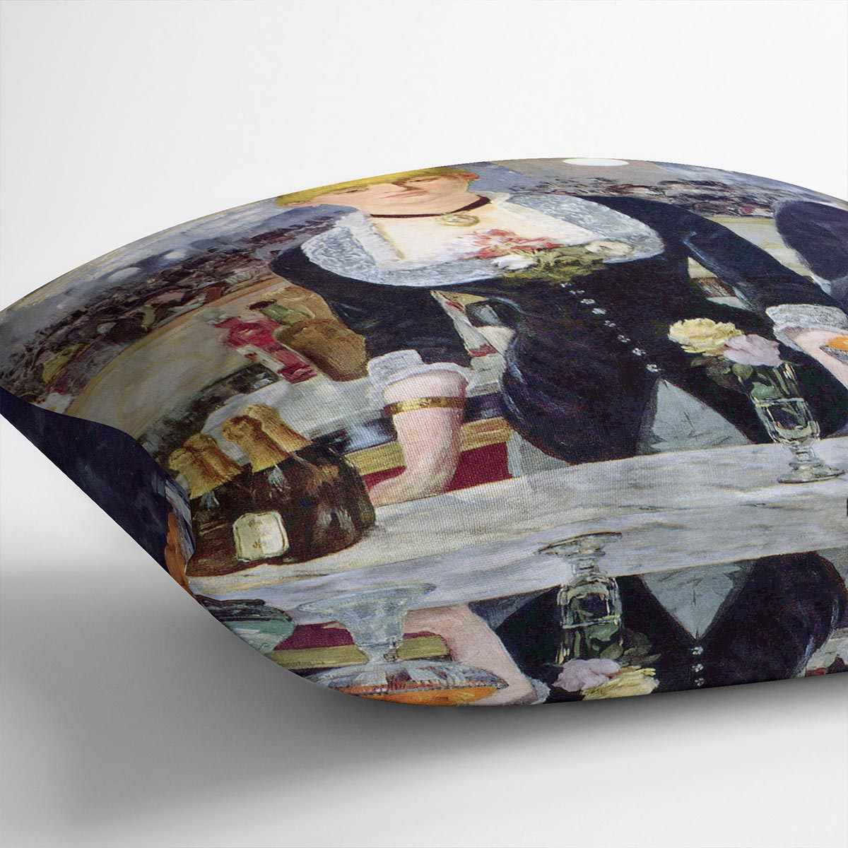 Bar in the Folies-Bergere by Manet Cushion