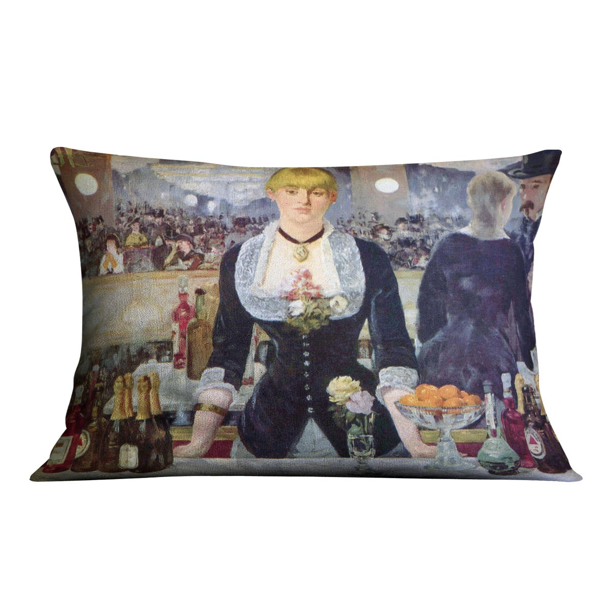 Bar in the Folies-Bergere by Manet Cushion
