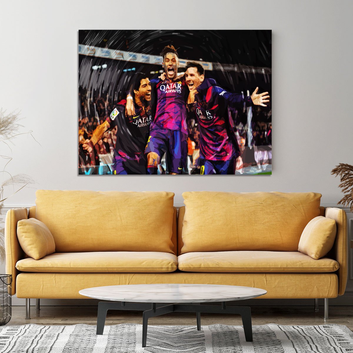 Barcelona Suarez Messi Neymar Canvas Print or Poster