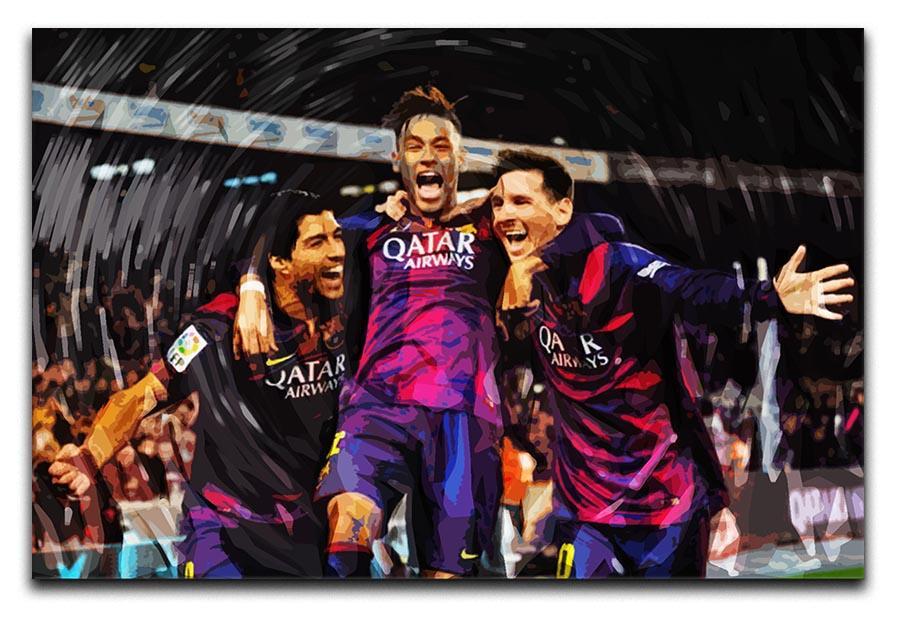 Barcelona Suarez Messi Neymar Canvas Print or Poster  - Canvas Art Rocks - 1
