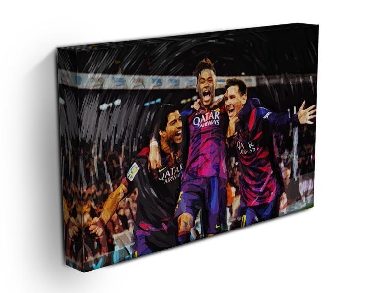 Barcelona Suarez Messi Neymar Canvas Print or Poster - Canvas Art Rocks - 3