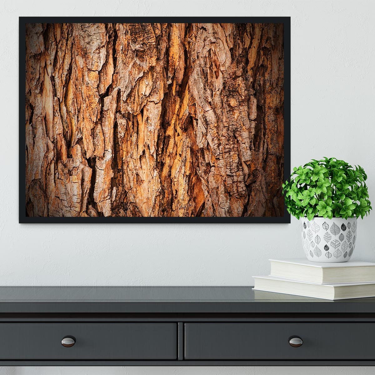 Bark texture Framed Print - Canvas Art Rocks - 2