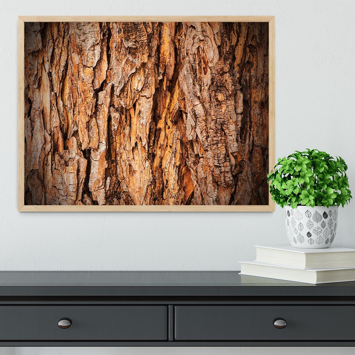 Bark texture Framed Print - Canvas Art Rocks - 4