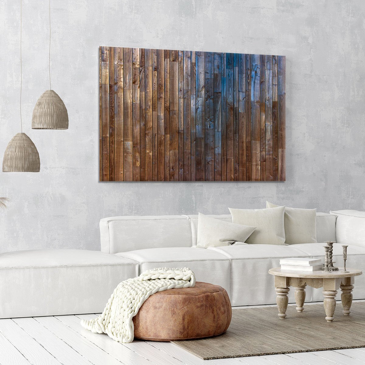 Barn Wood Wall Background Canvas Print or Poster