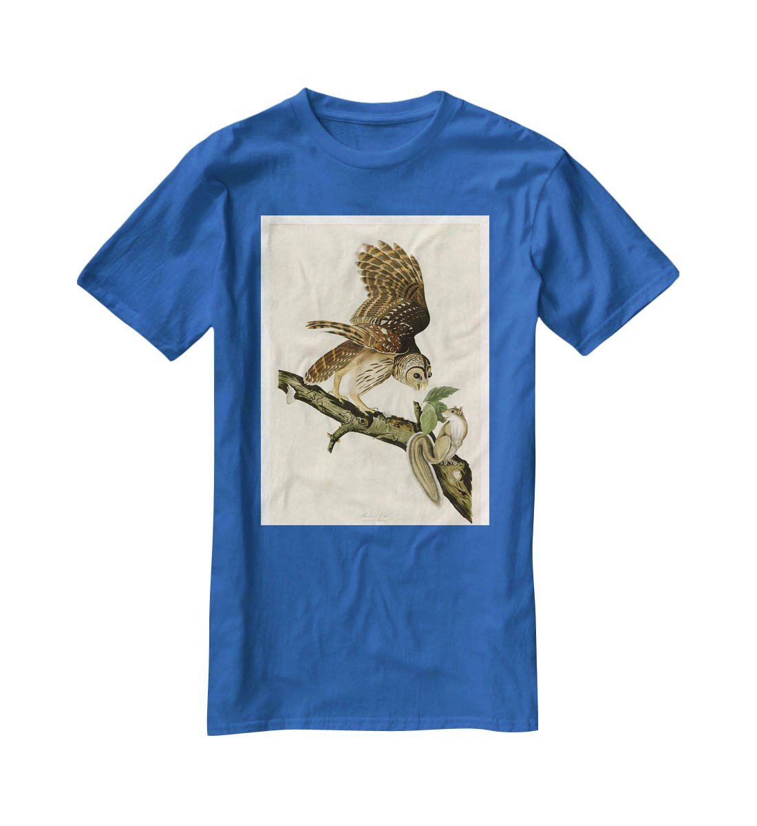 Barred Owl by Audubon T-Shirt - Canvas Art Rocks - 2