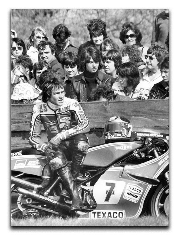 Barry Sheene motorcycle racer Canvas Print or Poster  - Canvas Art Rocks - 1