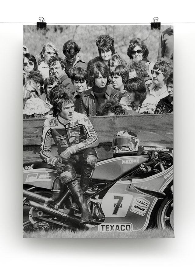 Barry Sheene motorcycle racer Canvas Print or Poster - Canvas Art Rocks - 2
