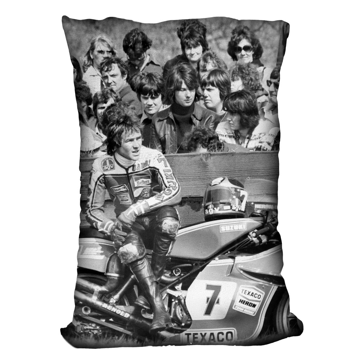 Barry Sheene motorcycle racer Cushion