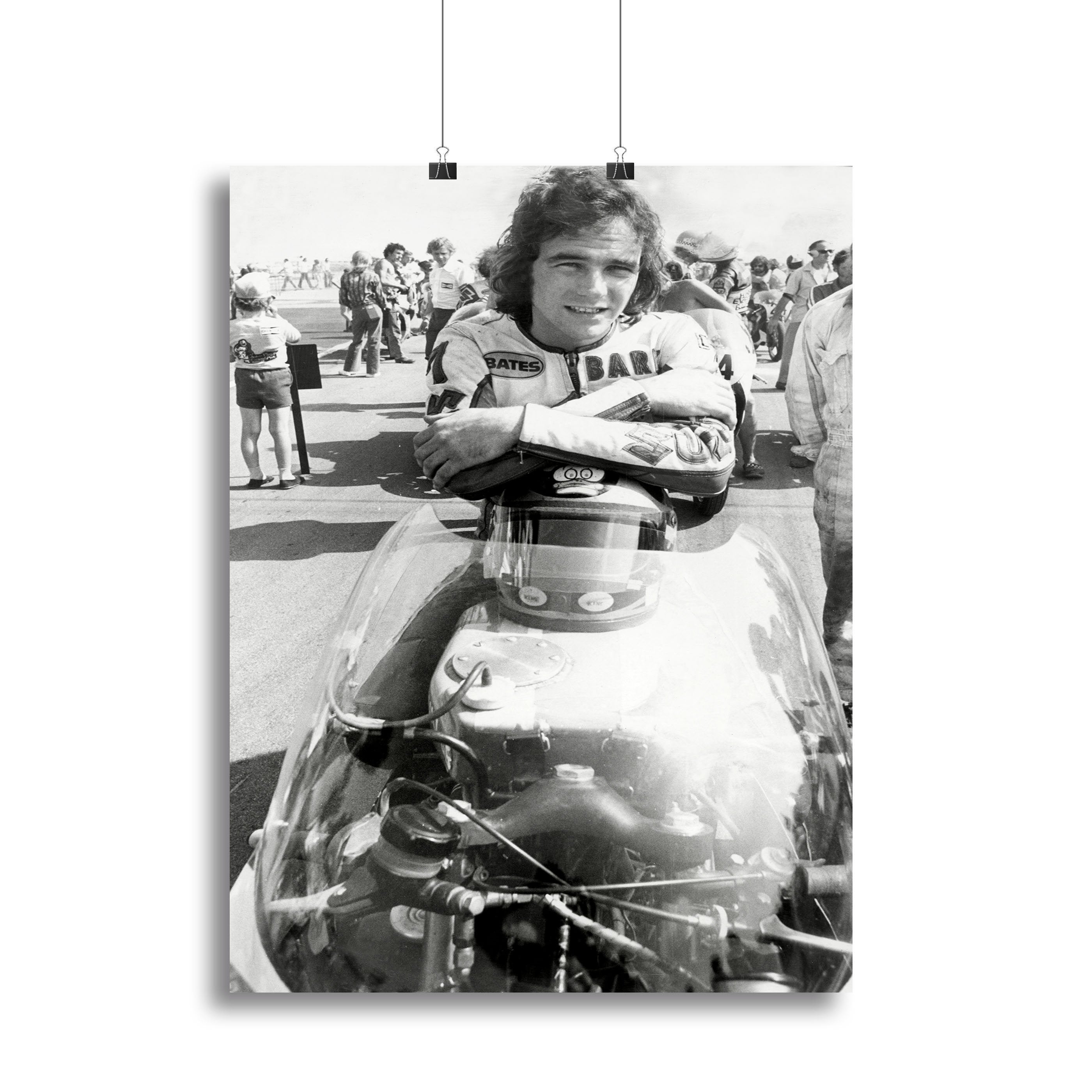 Barry Sheene motorcycle racing champion Canvas Print or Poster