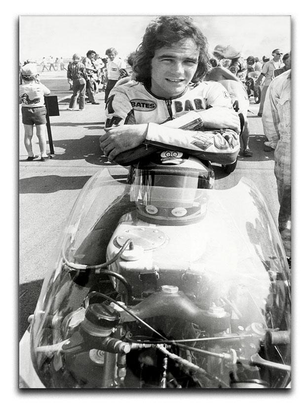 Barry Sheene motorcycle racing champion Canvas Print or Poster  - Canvas Art Rocks - 1