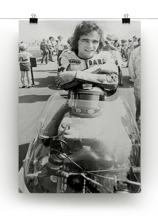 Barry Sheene motorcycle racing champion Canvas Print or Poster - Canvas Art Rocks - 2