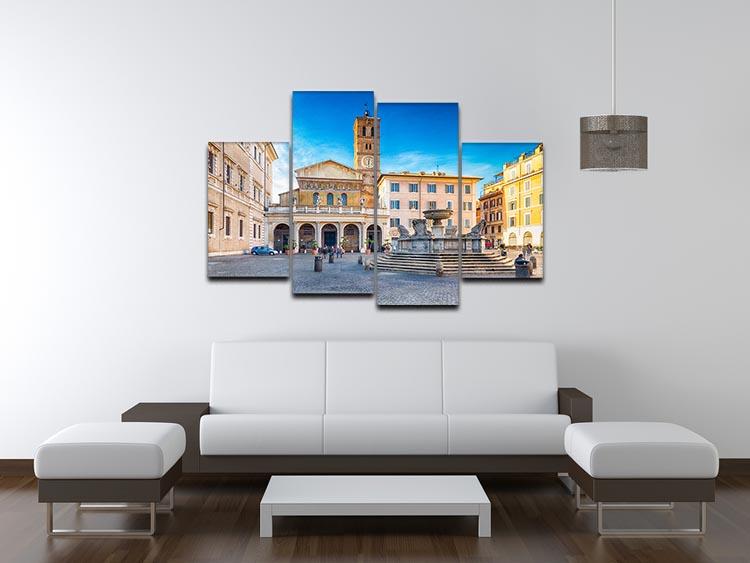 Basilica of Saint Mary in Rome 4 Split Panel Canvas  - Canvas Art Rocks - 3