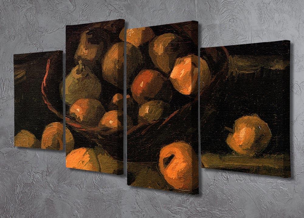 Basket of Apples by Van Gogh 4 Split Panel Canvas - Canvas Art Rocks - 2