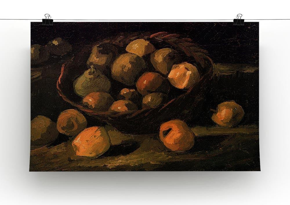 Basket of Apples by Van Gogh Canvas Print & Poster - Canvas Art Rocks - 2