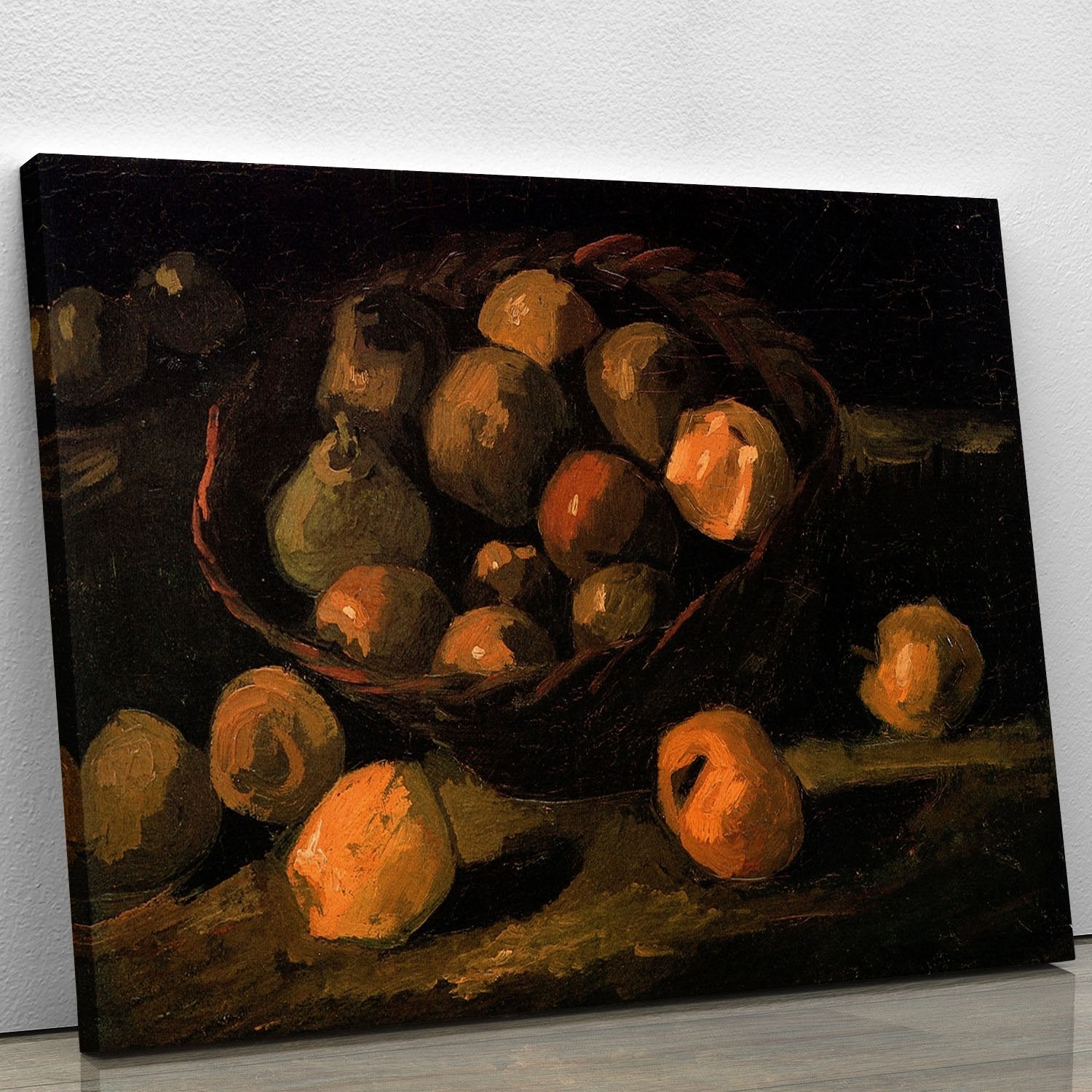 Basket of Apples by Van Gogh Canvas Print or Poster