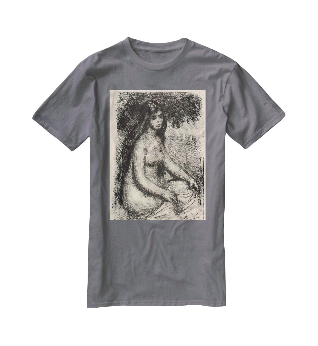Bather 3 by Renoir T-Shirt - Canvas Art Rocks - 3