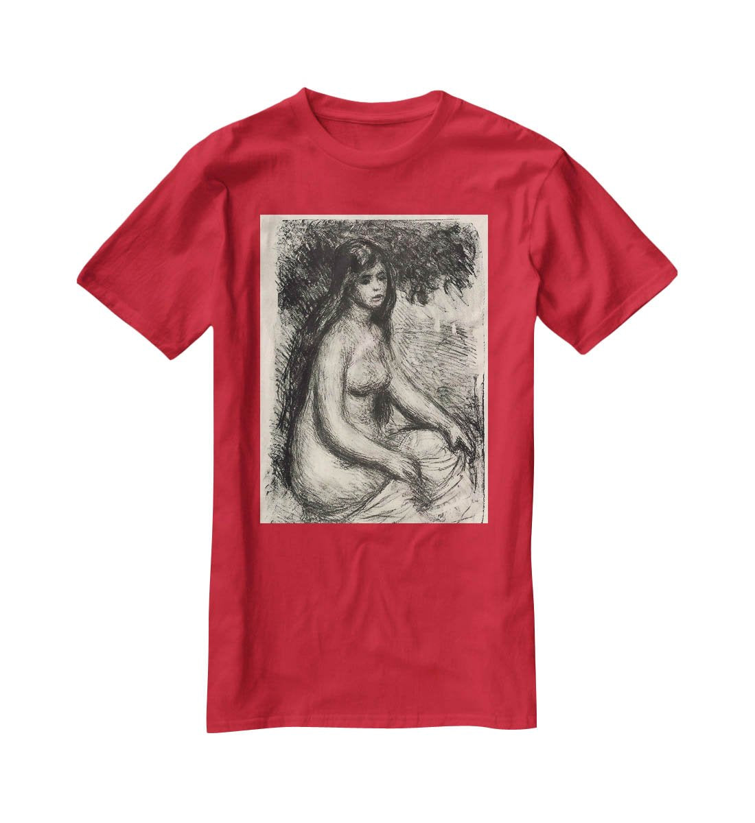 Bather 3 by Renoir T-Shirt - Canvas Art Rocks - 4