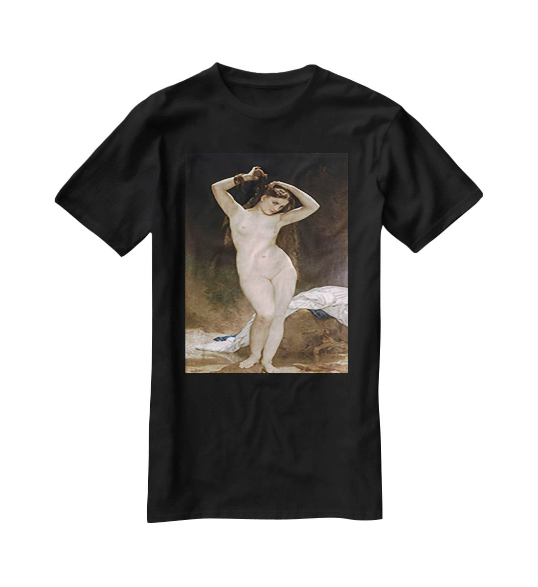 Bather By Bouguereau T-Shirt - Canvas Art Rocks - 1