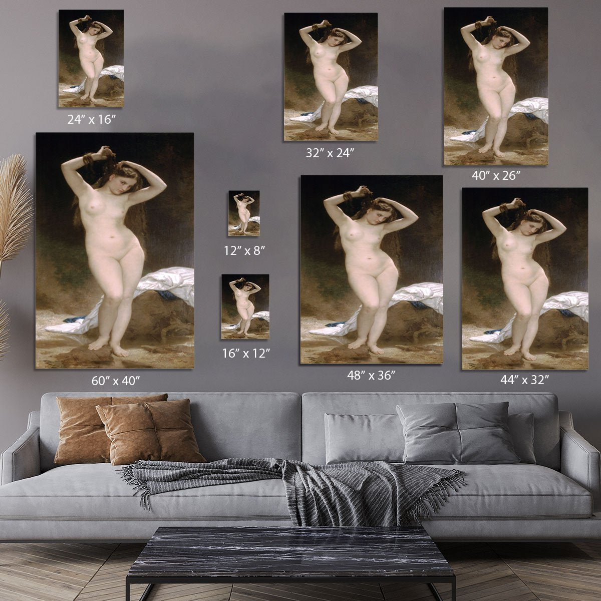 Bather By Bouguereau Canvas Print or Poster