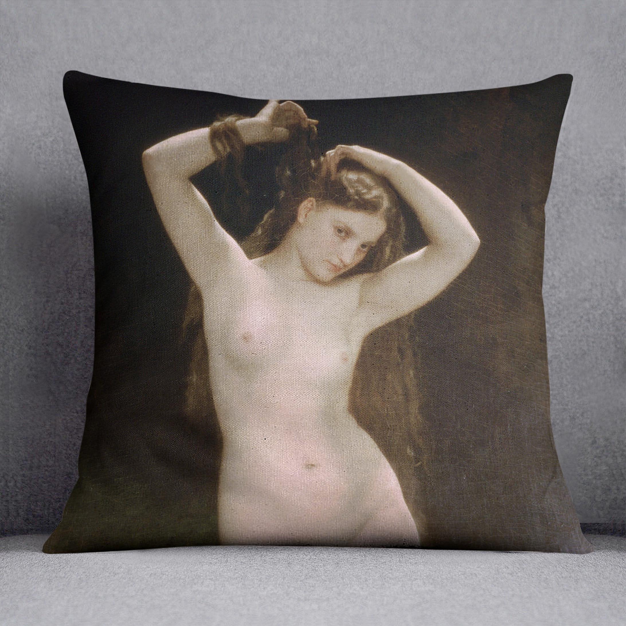 Bather By Bouguereau Throw Pillow