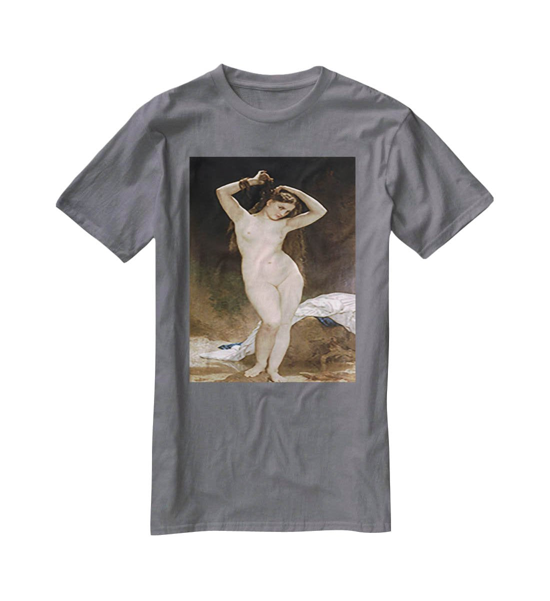 Bather By Bouguereau T-Shirt - Canvas Art Rocks - 3