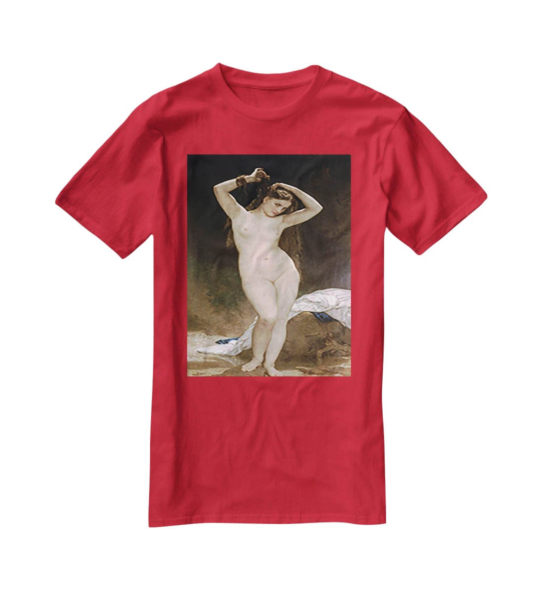 Bather By Bouguereau T-Shirt - Canvas Art Rocks - 4