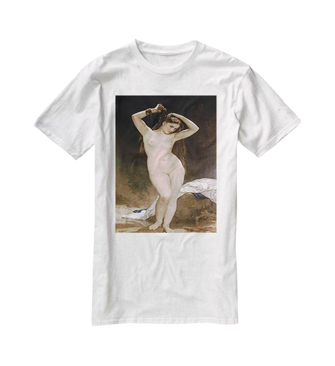 Bather By Bouguereau T-Shirt - Canvas Art Rocks - 5