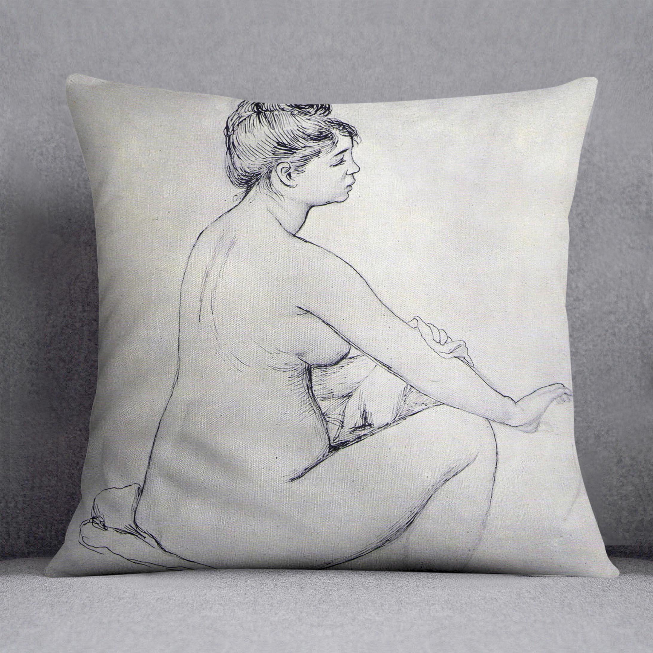 Bather by Renoir Throw Pillow