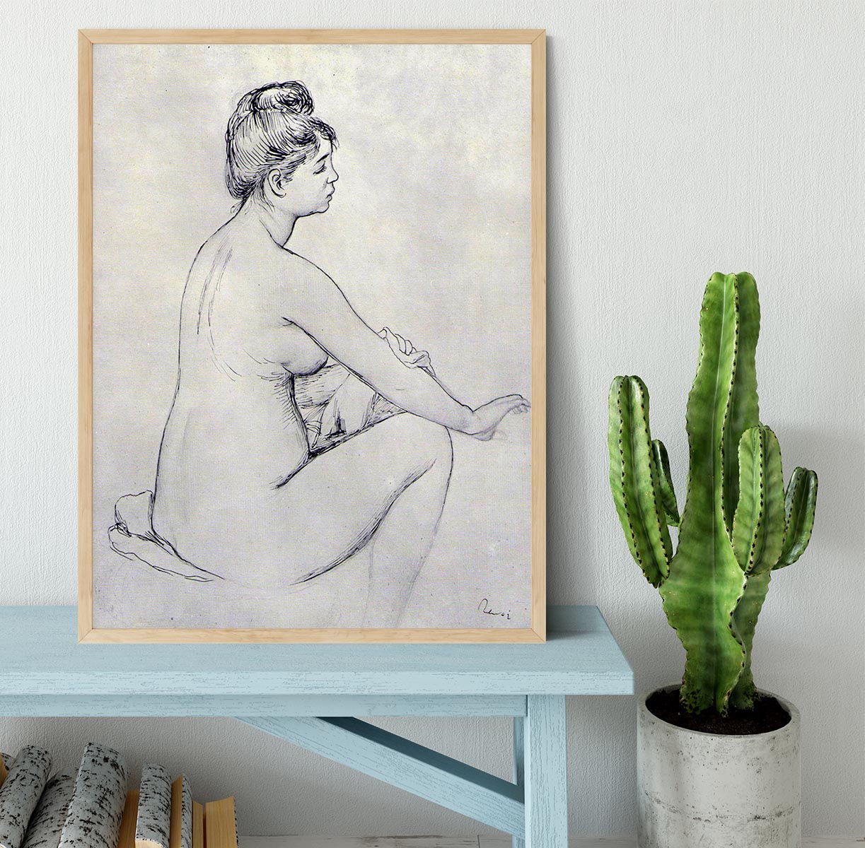 Bather by Renoir Framed Print - Canvas Art Rocks - 4