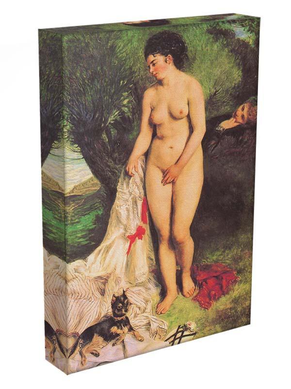 Bather with a Terrier by Renoir Canvas Print or Poster - Canvas Art Rocks - 3