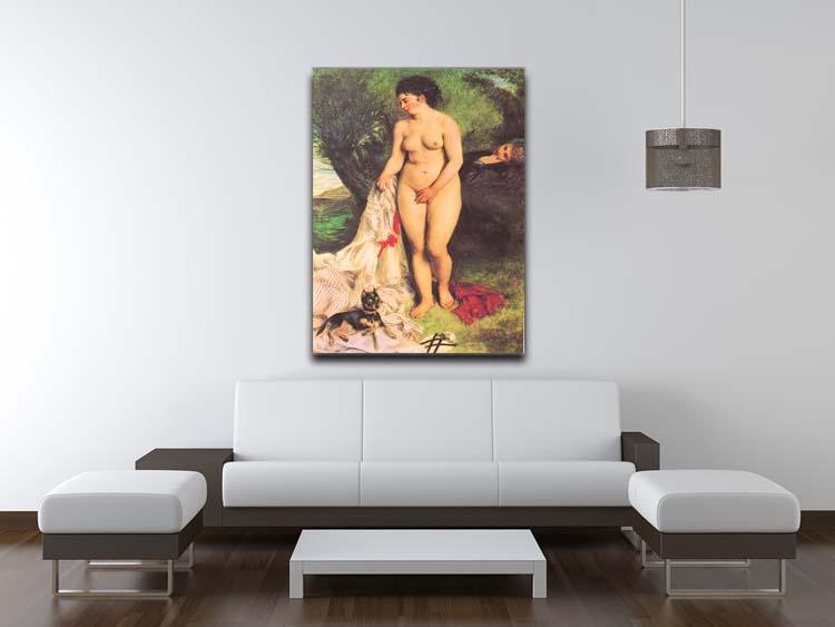 Bather with a Terrier by Renoir Canvas Print or Poster - Canvas Art Rocks - 4