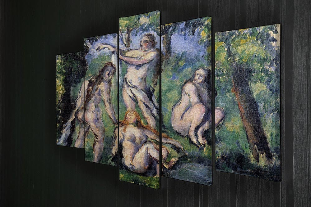 Bathers 2 by Cezanne 5 Split Panel Canvas - Canvas Art Rocks - 2