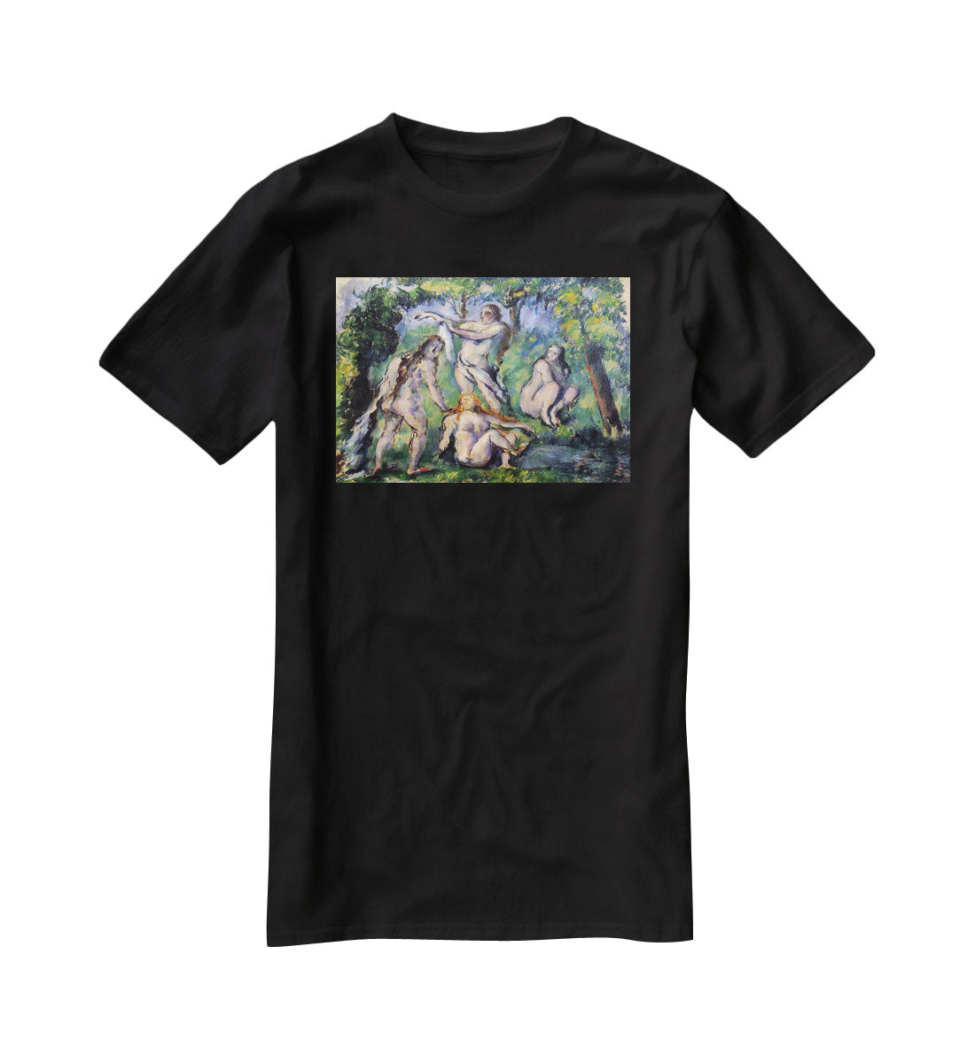 Bathers 2 by Cezanne T-Shirt - Canvas Art Rocks - 1