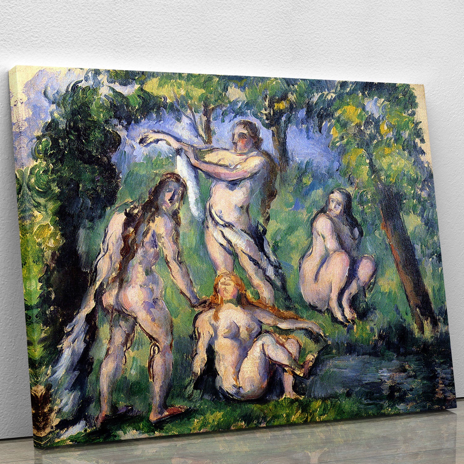 Bathers 2 by Cezanne Canvas Print or Poster - Canvas Art Rocks - 1