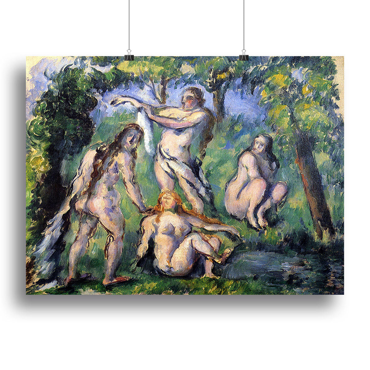 Bathers 2 by Cezanne Canvas Print or Poster - Canvas Art Rocks - 2