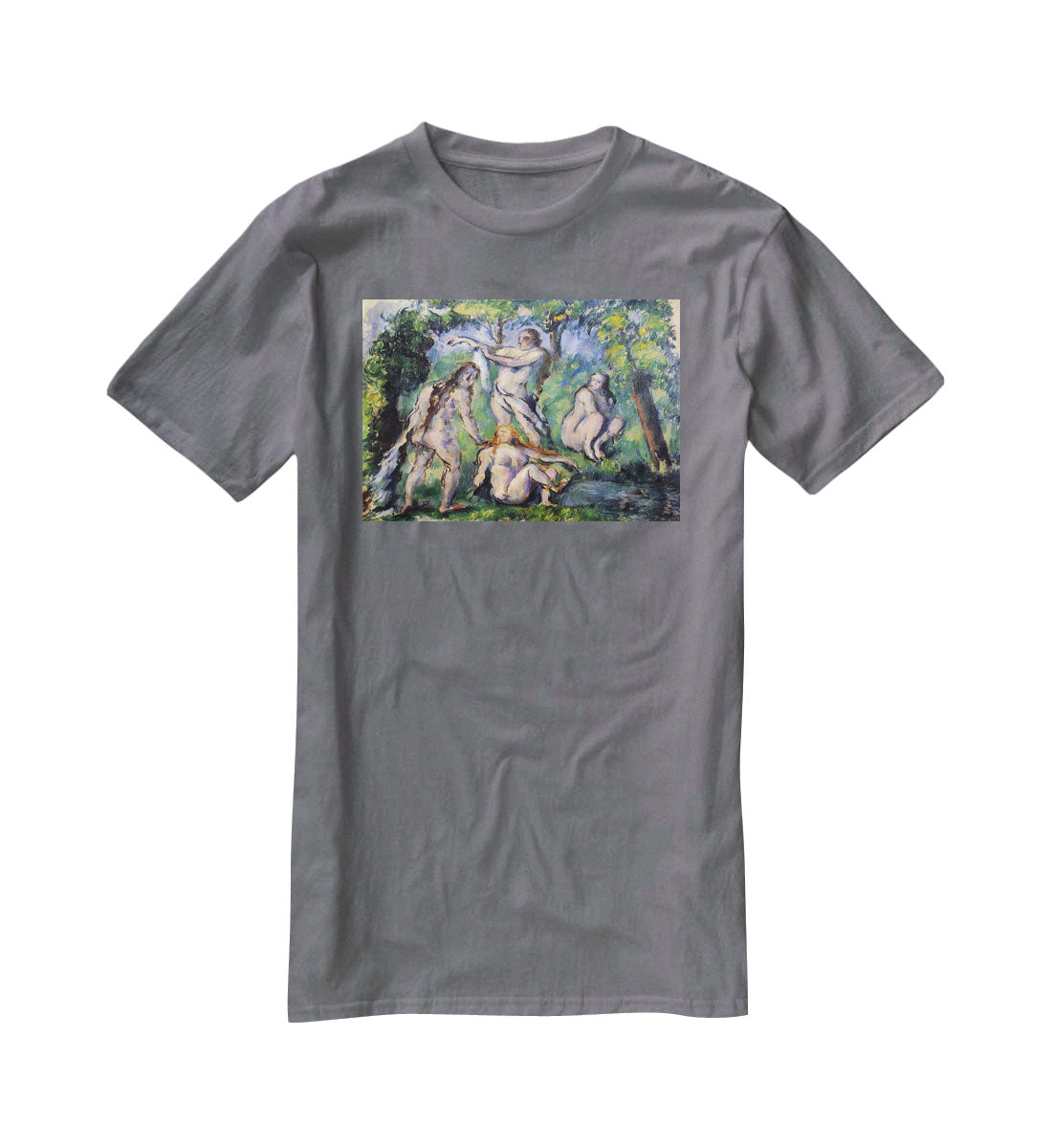 Bathers 2 by Cezanne T-Shirt - Canvas Art Rocks - 3