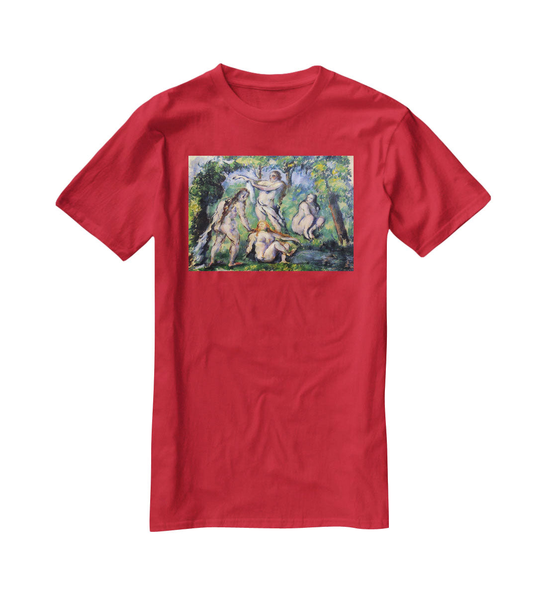 Bathers 2 by Cezanne T-Shirt - Canvas Art Rocks - 4