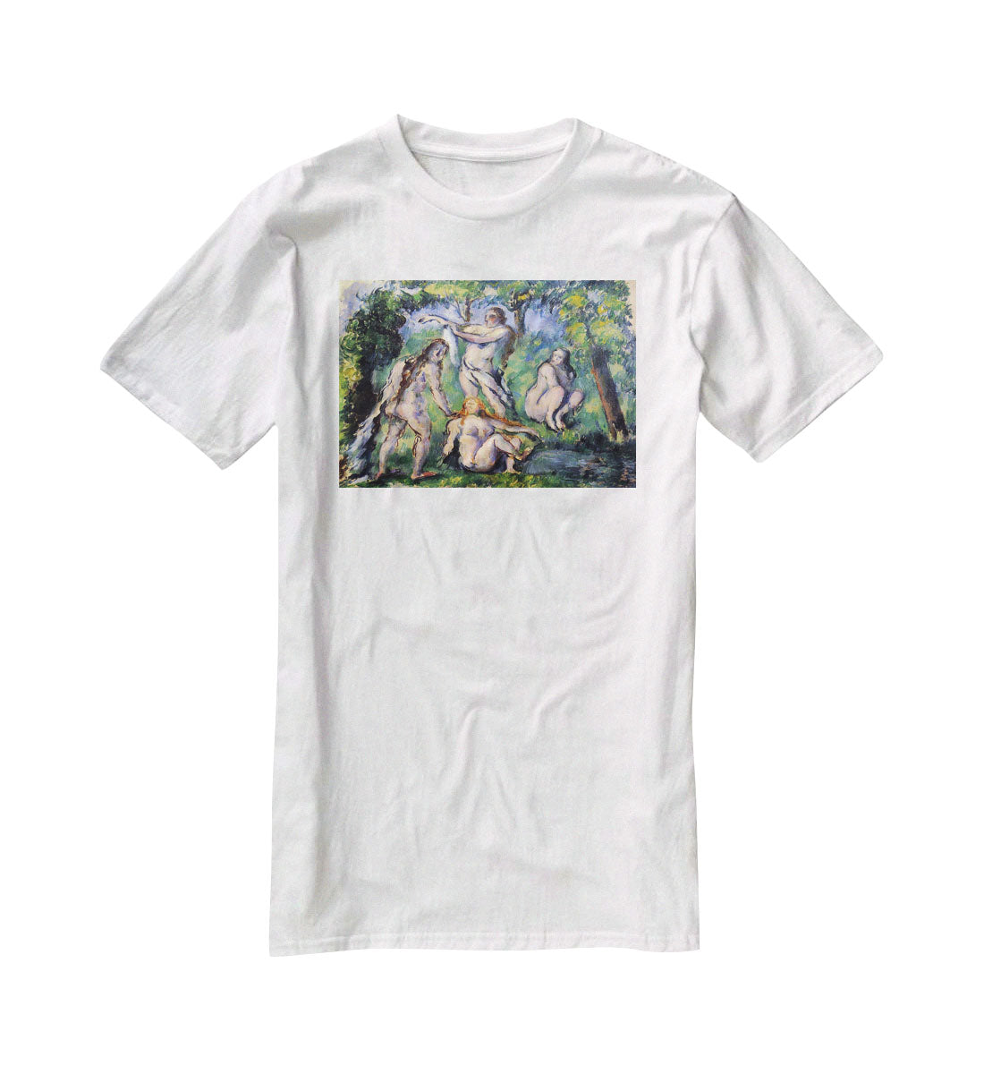 Bathers 2 by Cezanne T-Shirt - Canvas Art Rocks - 5