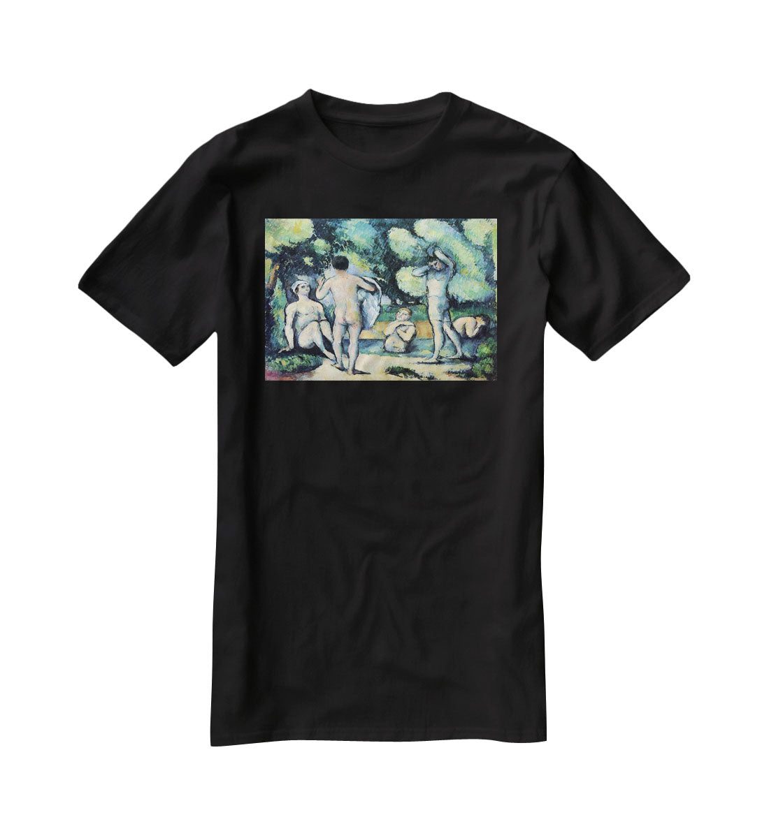 Bathers 3 by Cezanne T-Shirt - Canvas Art Rocks - 1