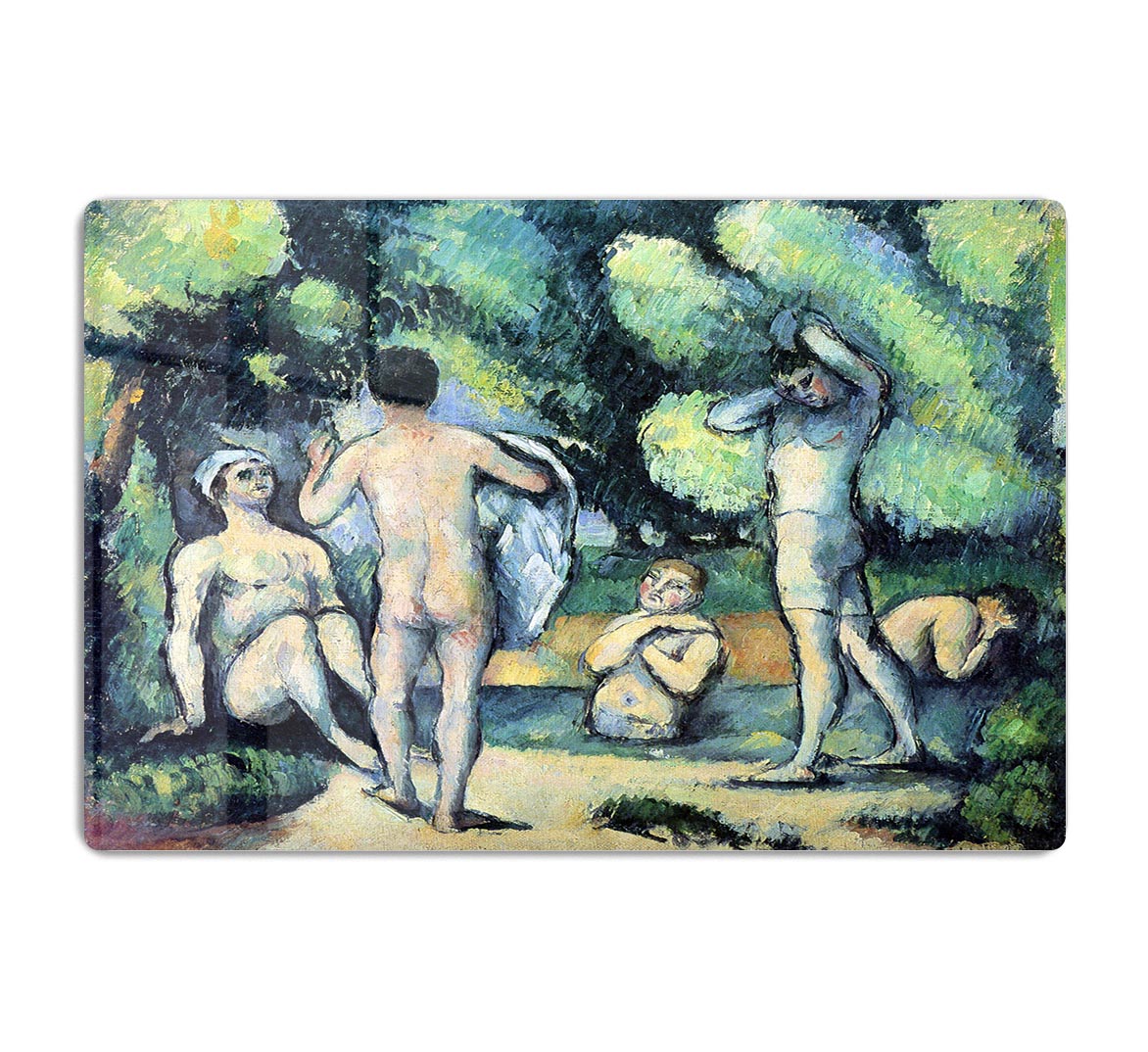Bathers 3 by Cezanne Acrylic Block - Canvas Art Rocks - 1
