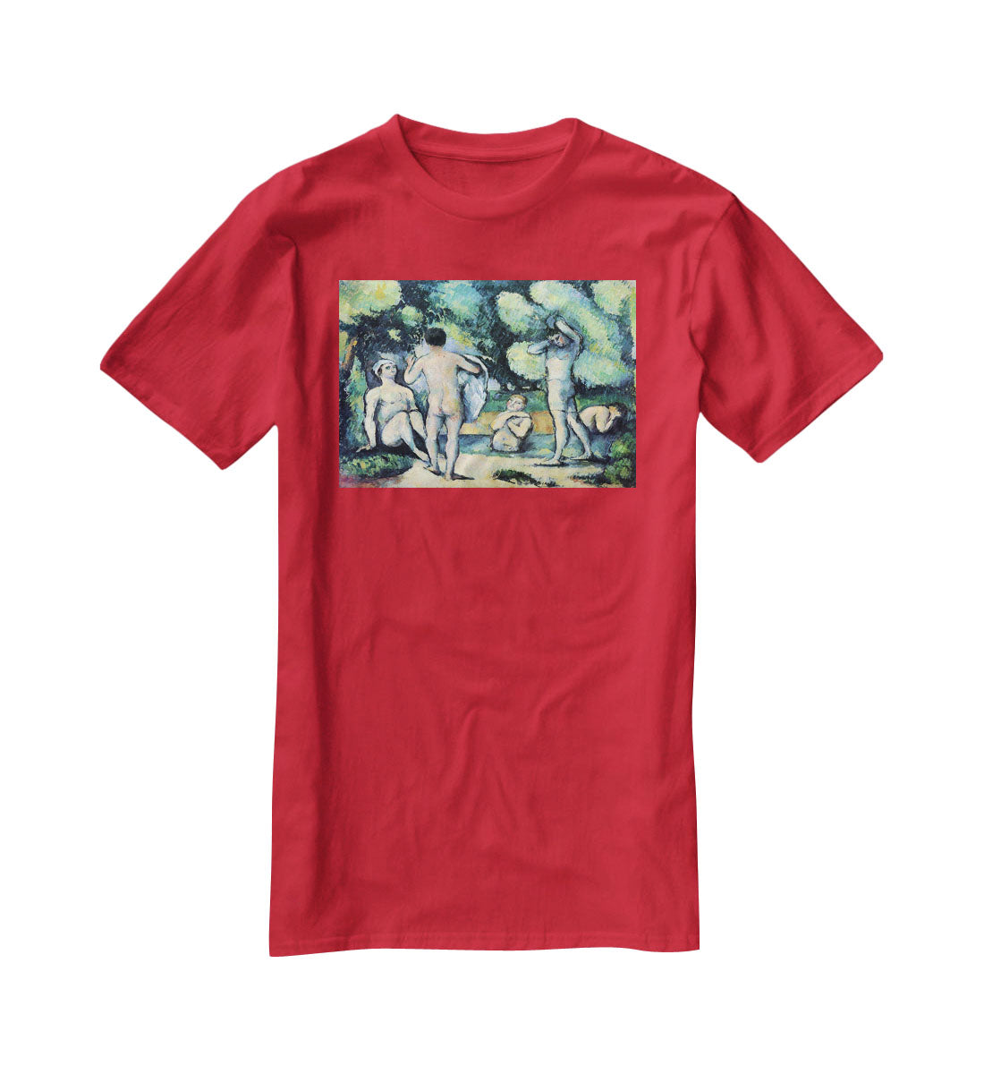 Bathers 3 by Cezanne T-Shirt - Canvas Art Rocks - 4