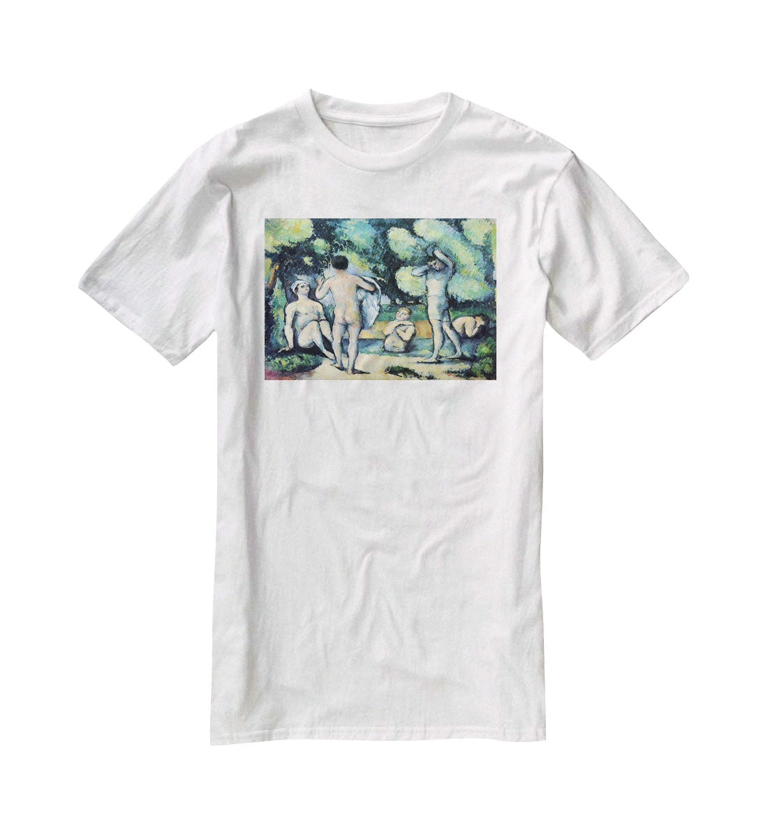 Bathers 3 by Cezanne T-Shirt - Canvas Art Rocks - 5
